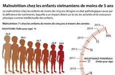 Malnutrition chez les enfants vietnamiens de moins de 5 ans