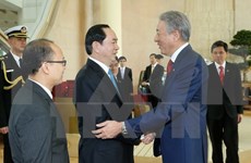 Le président Tran Dai Quang termine sa visite à Singapour