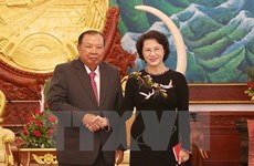 La visite de la présidente de l'AN vietnamienne couverte par la presse laotienne