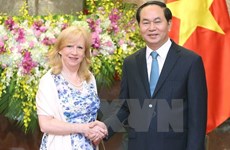 Tran Dai Quang reçoit la vice-présidente de la Chambre des communes du Royaume-Uni