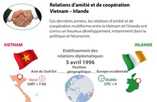 Relations d’amitié et de coopération  Vietnam – Irlande en infographie