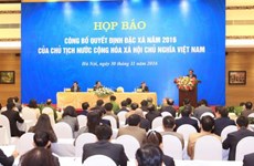Le président vietnamien publie la décision d’amnistie 2016