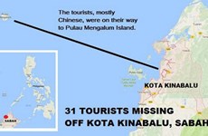 Un bateau transportant des touristes chinois porté disparu en Malaisie