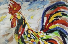 Des peintures inspirées du Coq exposées à Hanoï