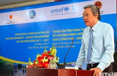 Ninh Thuan et l’UNICEF coopèrent face aux changements climatiques 