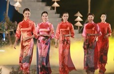 Festival des métiers traditionnels de Hue 2017: la peinture et l’ao dai