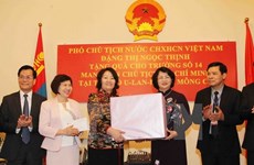 Poursuite des activités de la vice-présidente Dang Thi Ngoc Thinh en Mongolie