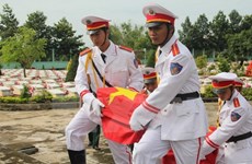 Inhumation des restes de soldats vietnamiens tombés au Cambodge et au Laos