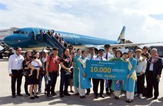 Vietnam Airlines accueille son 10.000e vol international à Dà Nang