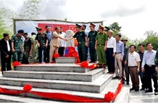 Inauguration de bornes à la frontière Vietnam - Cambodge