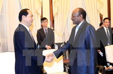 Le président Trân Dai Quang reçoit l’ambassadeur du Soudan