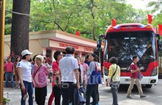 Bond du nombre de touristes étrangers à Hanoï 