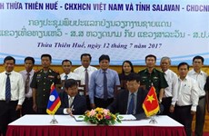 Les localités vietnamiennes et laotiennes construisent une frontière pacifique