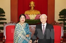 Le secrétaire général du PCV reçoit la présidente du Parlement bangladais