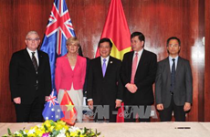 Le vice-Premier ministre Pham Binh Minh reçoit la ministre australienne des AE