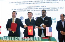 Vietnam et Etats-Unis coopèrent  dans la fabrication de matériaux composites recyclés
