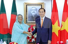 Entretien entre le président Trân Dai Quang et la PM bangladaise Sheikh Hasina