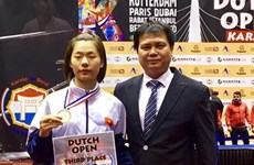 La karatéka Nguyen Thi Ngoan remporte une médaille de bronze aux Pays-Bas