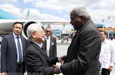 Le secrétaire général Nguyên Phu Trong entame sa visite d’Etat à Cuba