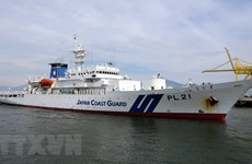 Le navire-école de la garde-côte japonaise Kojima jette l'ancre à Da Nang