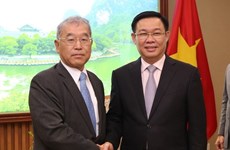 Le vice-PM Vuong Dinh Hue reçoit un dirigeant du groupe japonais Mitsubishi