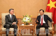 Le vice-PM Trinh Dinh Dung reçoit le vice-président de la BAII
