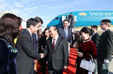  Le Premier ministre Nguyen Xuan Phuc arrive à Bruxelles