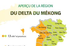 Aperçu de la région du delta du Mékong