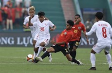 SEA Games 31 : le Myanmar a battu le Timor-Leste en football masculin