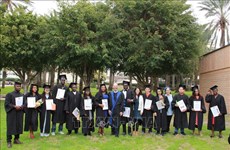 Remise des diplômes de master aux étudiants vietnamiens en Israël