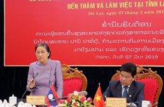 La présidente de l'AN laotienne en visite de travail à Lam Dong