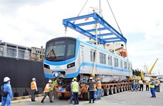 Ho Chi Minh-Ville reçoit deux autres trains pour la ligne de métro N°1