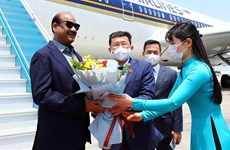 Le président de la Chambre du Peuple d’Inde est arrivé à Hanoï 