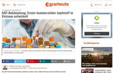 Lutte contre la peste porcine africaine : un journal allemand parle du vaccin vietnamien