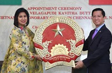 Nomination de la consule honoraire du Vietnam au Tamil Nadu