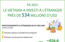 Le Vietnam a investi à l'étranger près de 534 millions de dollars en 2022 