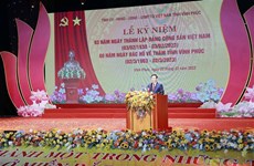 Le président de l'Assemblée nationale se rend à Vinh Phuc