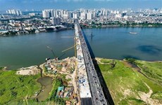 Hanoï: la 2e phase du pont Vinh Tuy sera ouverte à la circulation avant le 2 septembre