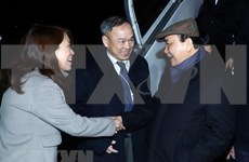 Le PM Nguyên Xuân Phuc est arrivé en Suisse pour assister au Forum économique mondial de Davos 2019