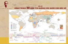 Publication d’une "Carte du voyage de 30 ans de l'Oncle Ho pour trouver la voie du salut national"
