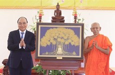 Fête Chol Chnam Thmay : le président Nguyen Xuan Phuc présente ses vœux aux Khmers