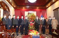 Les dirigeants de la ville de Da Nang félicitent le Laos à l'occasion de la fête Boun Pimay