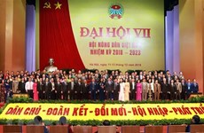 Clôture du 7e Congrès national des délégués de l’Association des agriculteurs vietnamiens