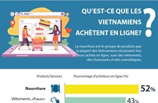 Qu'est ce que les Vietnamiens achètent en ligne? 
