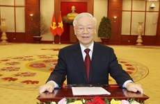 Le secrétaire général du Parti Nguyen Phu Trong adresse ses meilleurs voeux du Têt du Chat 2023