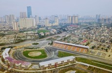 La piste du Championnat du monde de Formule 1 (F1) à Hanoi: Les travaux terminés