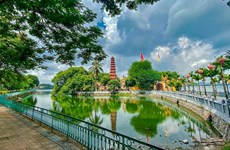 Les vestiges historiques de Hanoi désertés lors des jours de la distanciation sociale 