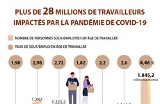 Plus de 28 millions de travailleurs impactés par la pandémie de COVID-19