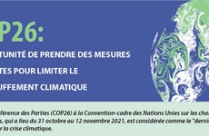 COP26: opportunité de prendre des mesures urgentes pour limiter le réchauffement climatique 
