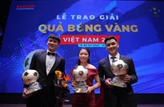 Hoàng Duc et Huynh Nhu remportent le Ballon d’or du Vietnam 2021